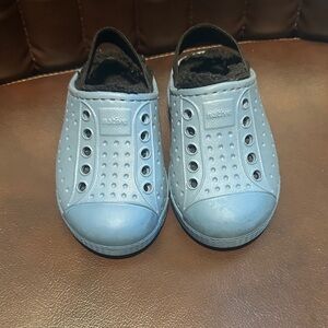 Native Kids Light Blue Slip-On Sneakers